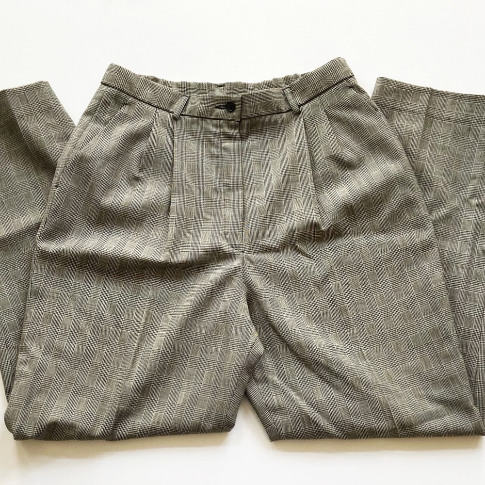 Pendleton Wool Trousers Houndstooth Plaid 14